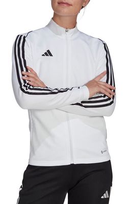 adidas Tiro 23 League Recycled Polyester Soccer Jacket in White