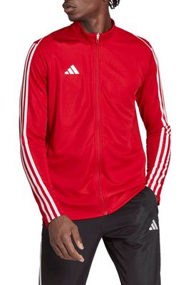 adidas Tiro 23 Recycled Polyester League Soccer Jacket in Team Power Red