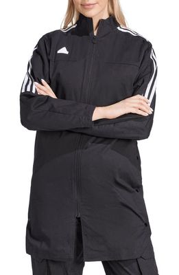 adidas Tiro Longline Track Jacket in Black/White
