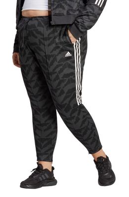 adidas Tiro Suit Up Recycled Blend Track Pants in Carbon/Black/White