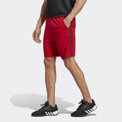 adidas Train Essentials Piqué 3-Stripes Training Shorts Better Scarlet 3XL Mens