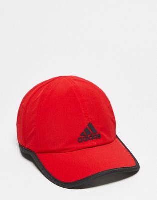 adidas Training cap in red with black piping