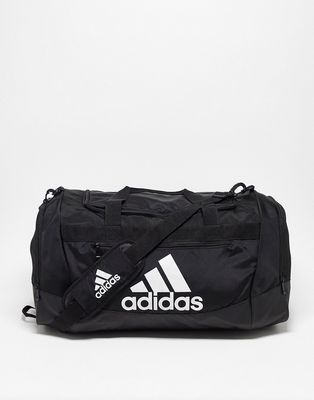 adidas Training defender medium duffle bag in black