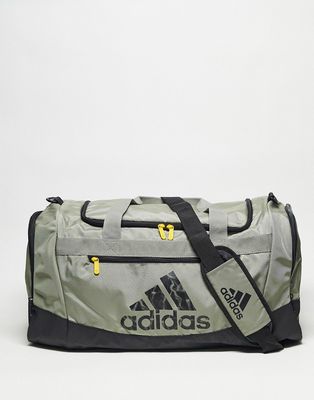 adidas Training Defender medium duffle bag in gray