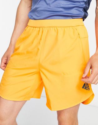 adidas Training Design 4 Sport shorts in orange