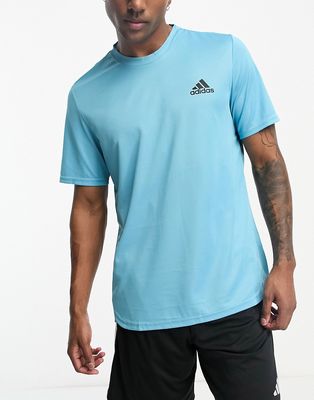 adidas Training Design for Movement t-shirt in blue