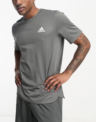 adidas Training Design for Movement t-shirt in gray