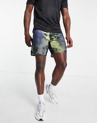 adidas Training Design for Training HIIT printed shorts in multi