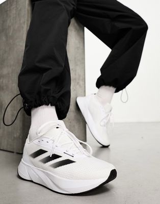adidas Training Duramo sneakers in white and black