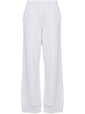 adidas Trefoil-embroidered cotton track pants - Grey