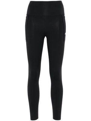 adidas trefoil-logo 7/8 leggings - Black