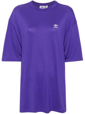 adidas Trefoil logo-appliqué T-shirt - Purple