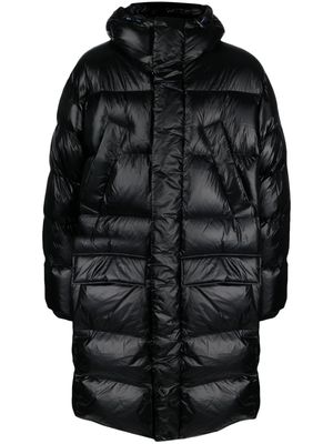 adidas Trefoil-logo padded coat - Black