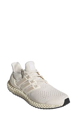 adidas Ultra4D Running Shoe in White/White/Gold