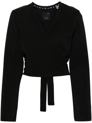 adidas V-neck wrap sweatshirt - Black