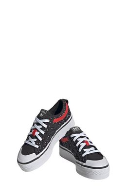 adidas x Disney Kids' '101 Dalmations' Sneaker in Black/Carbon/Red