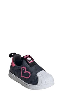 adidas x Hello Kitty & Friends Kids' Superstar 360 Sneaker in Carbon/Black/Pink Fusion