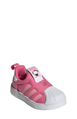 adidas x Hello Kitty Kids' Superstar 360 Sneaker in Pink Fusion/White/Bliss Pink