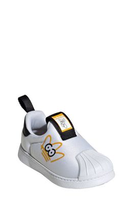 adidas x James Jarvis Kids' 360 Superstar Sneaker in White/White/Crew Yellow