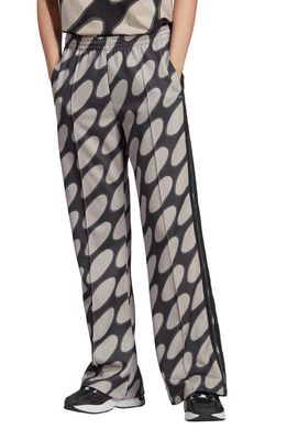 adidas x Marimekko Linssi Print Flare Knit Track Pants in Multicolor/Light Brown Beige