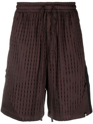 adidas x Song for the Mute logo-patch shorts - Brown