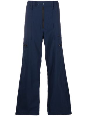 adidas x Wales Bonner embroidered logo cargo tapered trousers - Blue