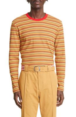 ADIDAS X WALES BONNER Men's Stripe Ribbed Long Sleeve T-Shirt in Multicolor
