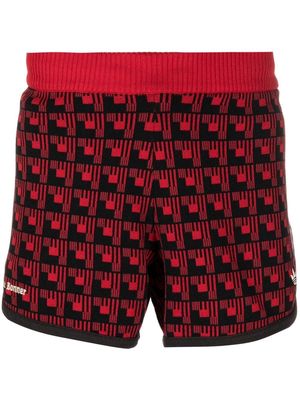 adidas x Wales Bonner monogram knitted shorts - Black