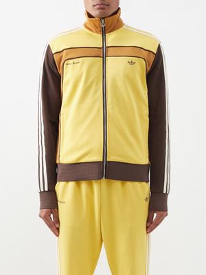 Adidas X Wales Bonner - Three-stripe Jersey Track Jacket - Mens - Gold