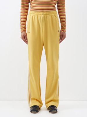Adidas X Wales Bonner - Three-stripe Jersey Track Pants - Mens - Gold