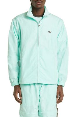 ADIDAS X WALES BONNER Water Repellent Nylon Track Jacket in Clear Mint