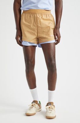 ADIDAS X WALES BONNER x Wales Bonner Layered Drawstring Nylon Shorts in Beige Wb 