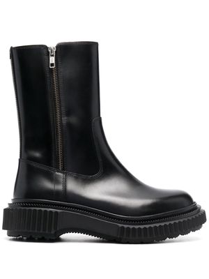 Adieu Paris chunky leather ankle boots - Black