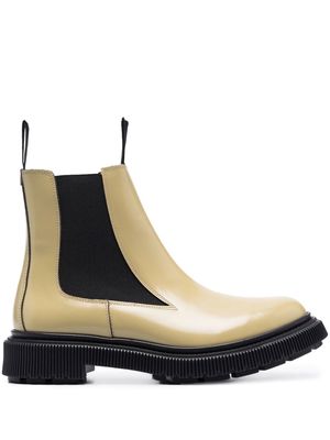 Adieu Paris two-tone leather Chelsea boots - Green