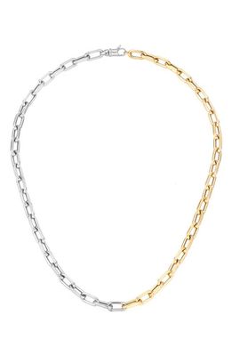 Adina Reyter 14K Gold & Sterling Silver Mix Link Chain Necklace in Yellow Gold