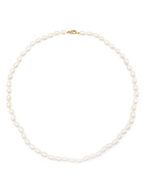 Adina Reyter 14kt yellow gold Chunky Seed pearl necklace - White