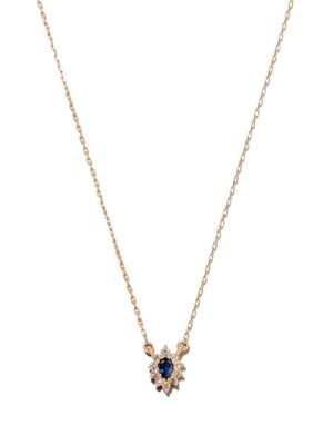 Adina Reyter 14kt yellow gold diamond and sapphire Diana pendant necklace