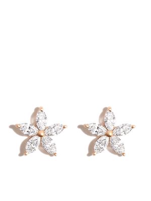 Adina Reyter 14kt yellow gold Paris Flower diamond earrings