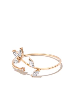 Adina Reyter 14kt yellow gold Paris Half Flower diamond ring