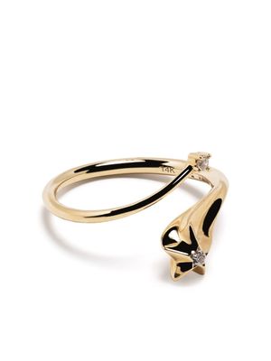Adina Reyter 14kt yellow gold Shooting Star Wrap diamond ring