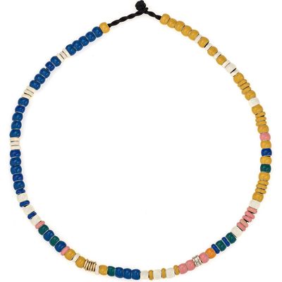 Adina Reyter Bead Party Mixed Bead Necklace in Mixed Metal 