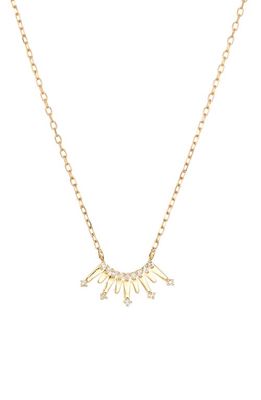Adina Reyter Crown Necklace in Yellow Gold
