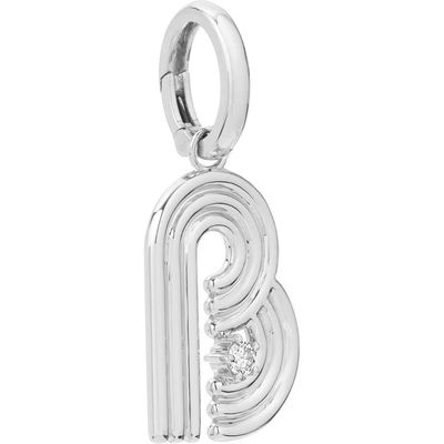 Adina Reyter Groovy Letter Charm Pendant in Silver - B 