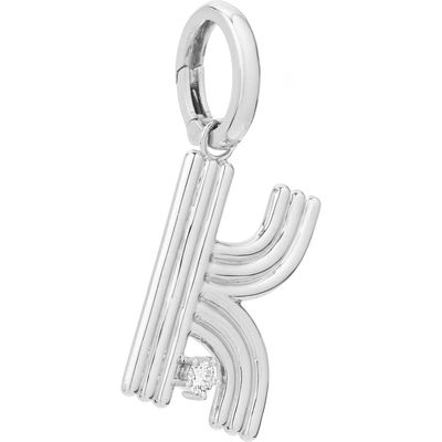 Adina Reyter Groovy Letter Charm Pendant in Silver - K 