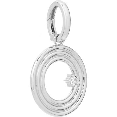 Adina Reyter Groovy Letter Charm Pendant in Silver - O 