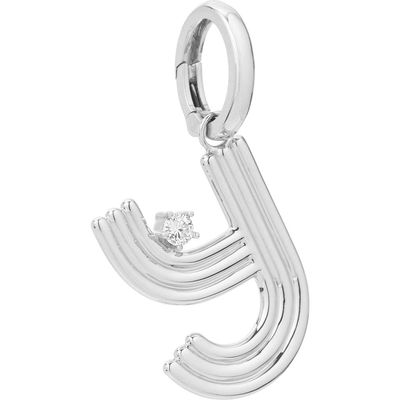 Adina Reyter Groovy Letter Charm Pendant in Silver - Y 