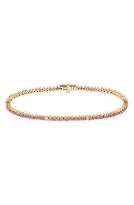 Adina Reyter Pink Sapphire & Diamond Bracelet in Yellow Gold
