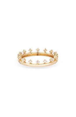 Adina Reyter Tiara Diamond Eternity Ring in Yellow Gold