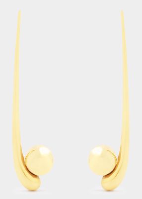 Adisa Drop Earrings in Nude Polished 18k Vermeil
