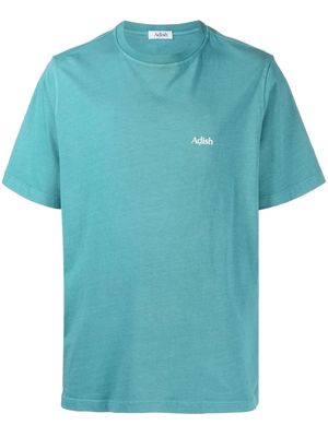 Adish logo-print cotton T-shirt - Green